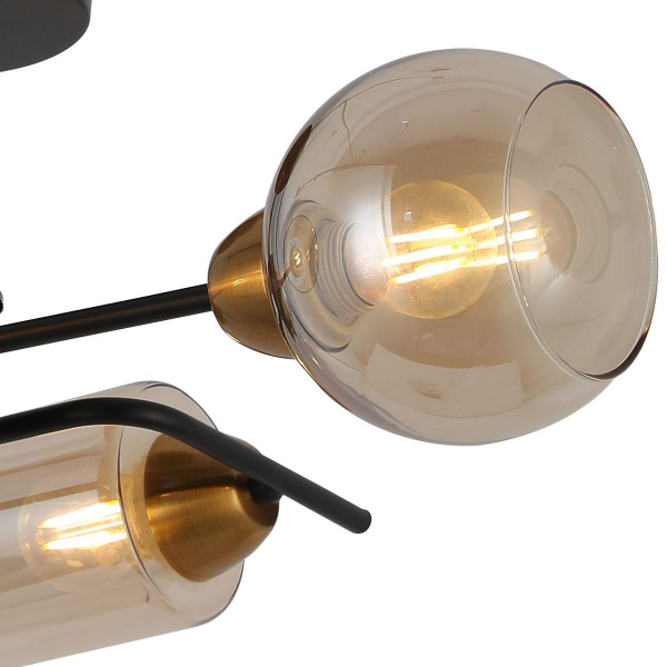 Потолочная люстра Illumico IL8243-4COU-79 BK BR Потолочная люстра Illumico IL8243-4COU-79 BK BR