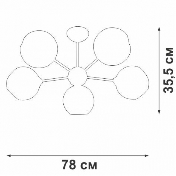 Подвесная люстра Vitaluce V4321/5PL Подвесная люстра Vitaluce V4321/5PL