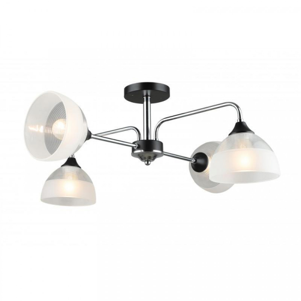 Потолочная люстра IMEX MD.4196-4-S-CH+BK Потолочная люстра IMEX MD.4196-4-S-CH+BK