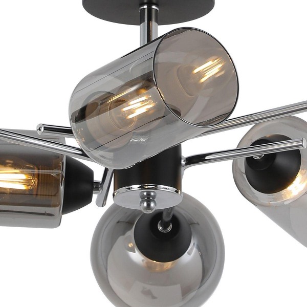 Потолочная люстра Illumico IL8243-6COU-79 BK CR Потолочная люстра Illumico IL8243-6COU-79 BK CR