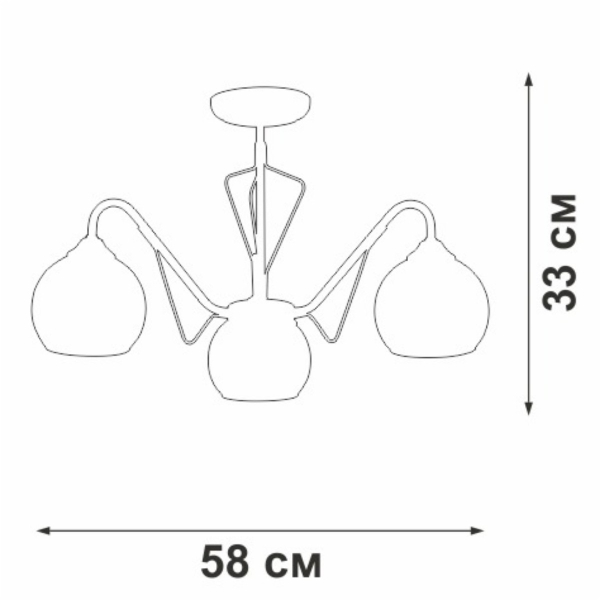 Потолочная люстра Vitaluce V3951-7/3PL