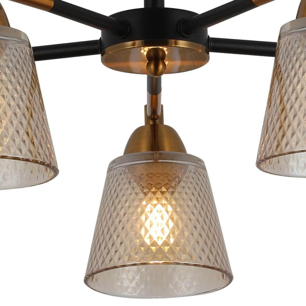 Потолочная люстра Illumico IL8226-5COU-79 BK GD Потолочная люстра Illumico IL8226-5COU-79 BK GD