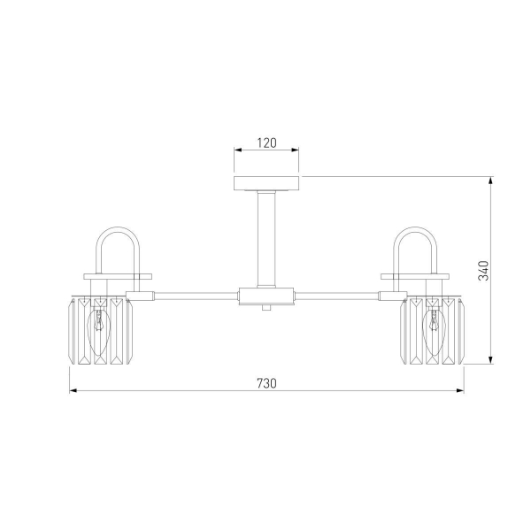 Потолочная люстра Eurosvet Tenia 70090/8 черный Потолочная люстра Eurosvet Tenia 70090/8 черный