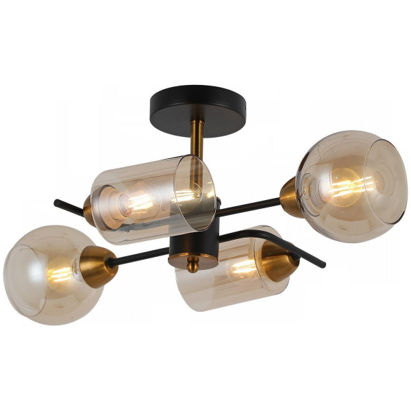 Потолочная люстра Illumico IL8243-4COU-79 BK BR Потолочная люстра Illumico IL8243-4COU-79 BK BR