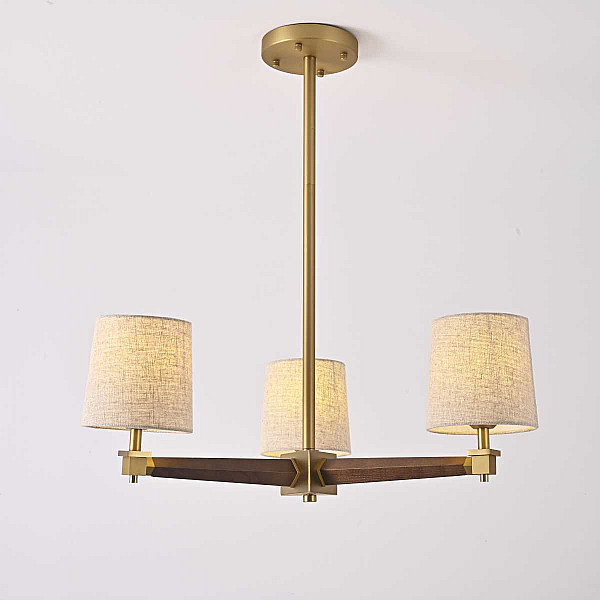 Подвесная люстра Imperium Loft Jorgenson D70 Beige/Dark Wood 203576-26