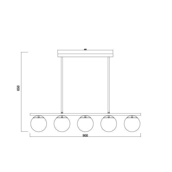 Подвесная люстра Freya Zing FR5199PL-05B