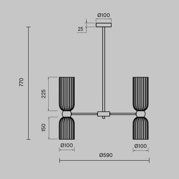 Подвесная люстра Maytoni Antic MOD302PL-10W Подвесная люстра Maytoni Antic MOD302PL-10W