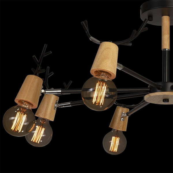 Потолочная люстра Loft IT Sven 10024/8 Black Потолочная люстра Loft IT Sven 10024/8 Black
