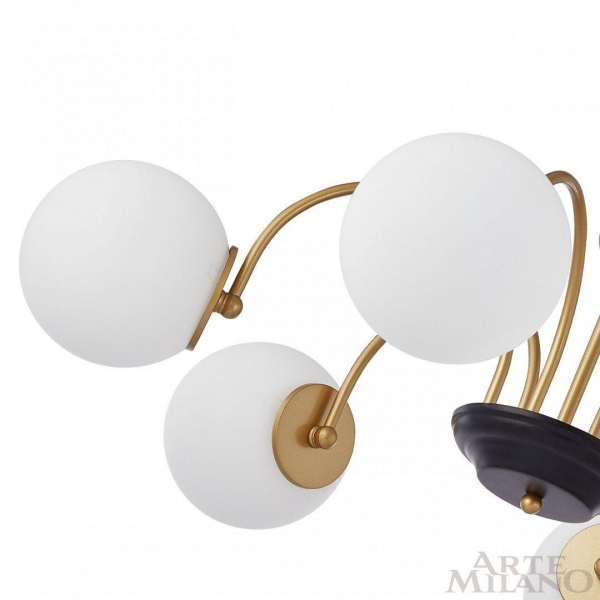 Подвесная люстра Arte Milano Napoli 312066/D850/6 BS/BK Подвесная люстра Arte Milano Napoli 312066/D850/6 BS/BK