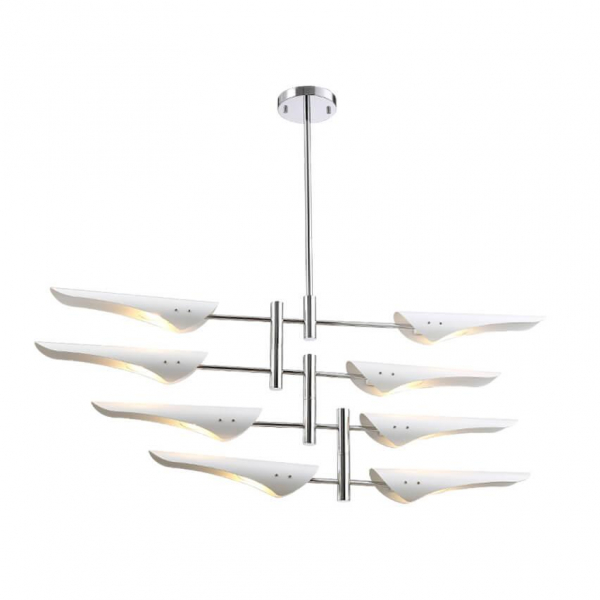 Подвесная люстра Crystal Lux Rafael SP8 Chrome Подвесная люстра Crystal Lux Rafael SP8 Chrome