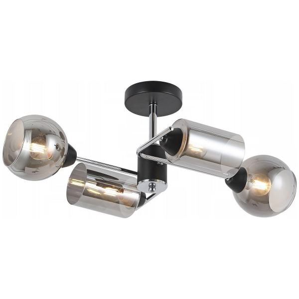 Потолочная люстра Illumico IL8243-4COU-79 BK CR Потолочная люстра Illumico IL8243-4COU-79 BK CR