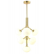 Подвесная люстра Crystal Lux ALICIA SP7 GOLD/WHITE