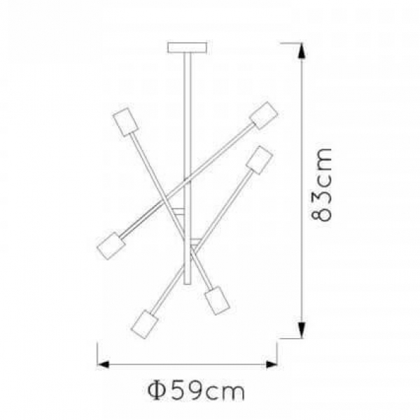 Подвесная люстра Lucide Lester 21119/06/30 Подвесная люстра Lucide Lester 21119/06/30