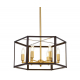 Подвесная люстра Lumina Deco Lorton LDP 1142-6 BK+MD