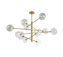 Подвесная люстра Crystal Lux Marzo SP12 Bronze/Transparente