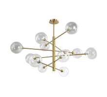 Подвесная люстра Crystal Lux Marzo SP12 Bronze/Transparente