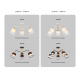 Потолочная люстра Ambrella light Traditional Modern Losk TR4738