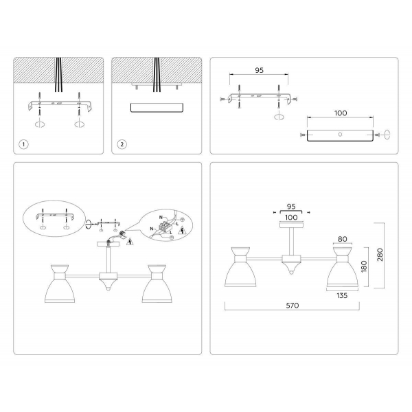 Потолочная люстра Ambrella light Traditional Modern Homy TR3177 Потолочная люстра Ambrella light Traditional Modern Homy TR3177