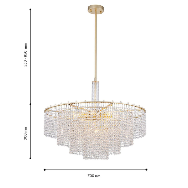 Подвесная люстра Favourite Fringe 4762-9P