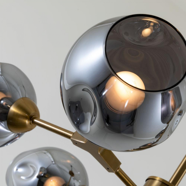 Потолочная люстра Arte Lamp Yuka Smoky A7759PL-6PB Потолочная люстра Arte Lamp Yuka Smoky A7759PL-6PB