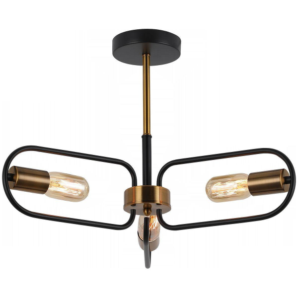Потолочная люстра Illumico IL8253-3COU-79 BK GD Потолочная люстра Illumico IL8253-3COU-79 BK GD