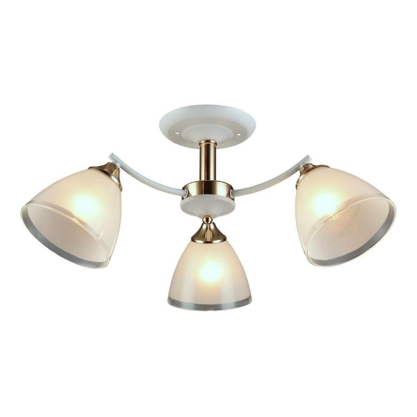 Потолочная люстра IMEX MD.1092-3-S WH+FGD Потолочная люстра IMEX MD.1092-3-S WH+FGD