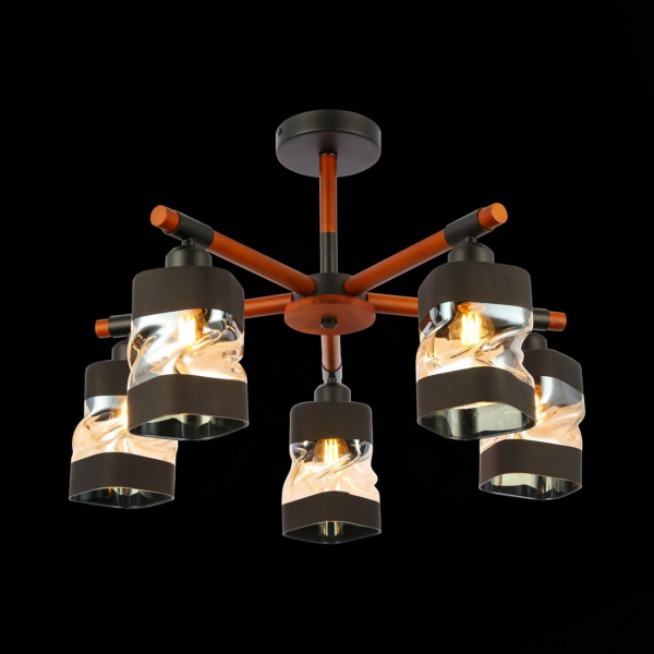 Потолочная люстра Evoluce Abiritto SLE114402-05 Потолочная люстра Evoluce Abiritto SLE114402-05