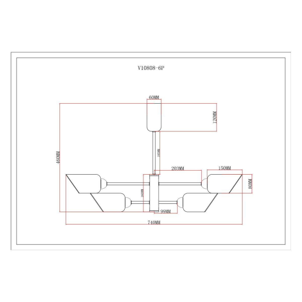 Потолочная люстра Moderli Avery V10808-6P Потолочная люстра Moderli Avery V10808-6P