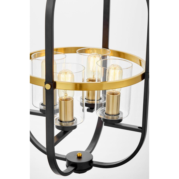 Подвесная люстра Lumina Deco Monterey LDP 1141-4 BK+MD Подвесная люстра Lumina Deco Monterey LDP 1141-4 BK+MD