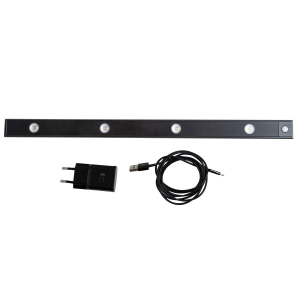 Мебельный светодиодный светильник Uniel ULI-F50-5W/4000K Sensor IP40 Black UL-00011957