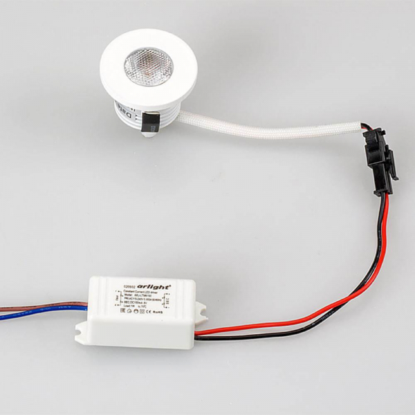 Мебельный светодиодный светильник Arlight LTM-R35WH 1W White 30deg 020751 Мебельный светодиодный светильник Arlight LTM-R35WH 1W White 30deg 020751