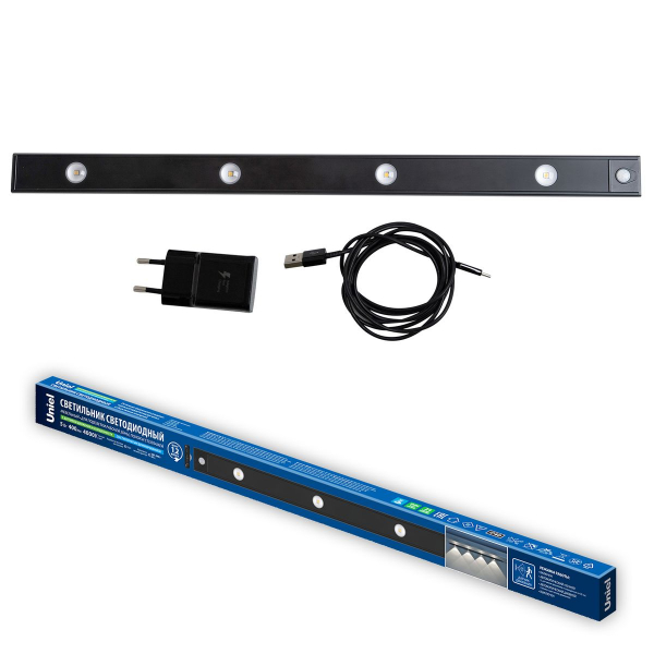Мебельный светодиодный светильник Uniel ULI-F50-5W/4000K Sensor IP40 Black UL-00011957 Мебельный светодиодный светильник Uniel ULI-F50-5W/4000K Sensor IP40 Black UL-00011957
