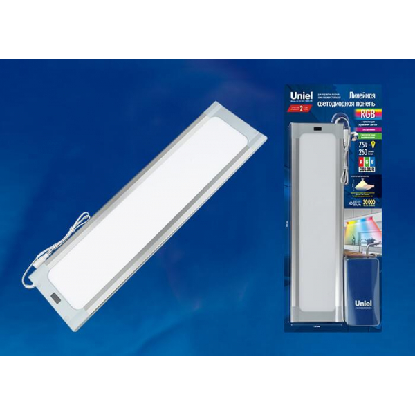 Мебельный светодиодный светильник Uniel ULI-F42-7,5W/RGB/RC/Dim Sensor IP20 Silver UL-00003038 Мебельный светодиодный светильник Uniel ULI-F42-7,5W/RGB/RC/Dim Sensor IP20 Silver UL-00003038