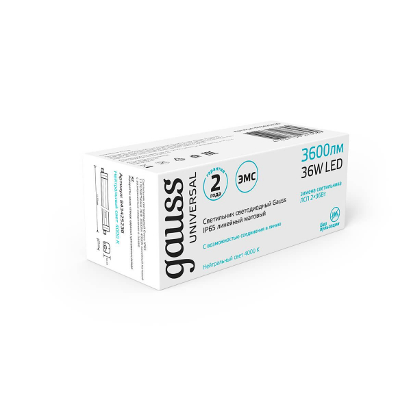 Накладной светодиодный светильник Gauss 843425236 Накладной светодиодный светильник Gauss 843425236