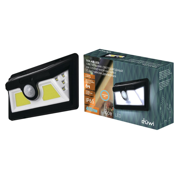 Архитектурный настенный светодиодный светильник Duwi Solar LED на солнеч. бат. с датчиком движ. 25016 6 Архитектурный настенный светодиодный светильник Duwi Solar LED на солнеч. бат. с датчиком движ. 25016 6