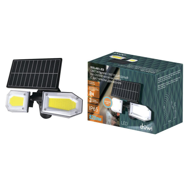 Архитектурный настенный светодиодный светильник Duwi Solar LED на солнеч. бат. с датчиком движ. 25018 0 Архитектурный настенный светодиодный светильник Duwi Solar LED на солнеч. бат. с датчиком движ. 25018 0