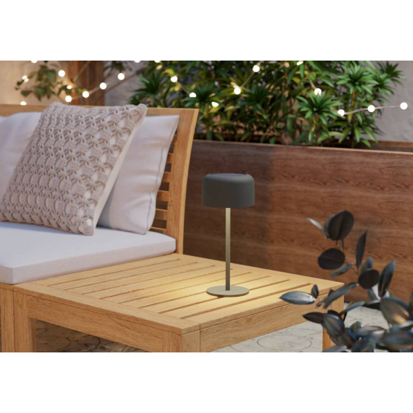 Уличная настольная лампа на солнечной батарее Eglo Roccanova 901894