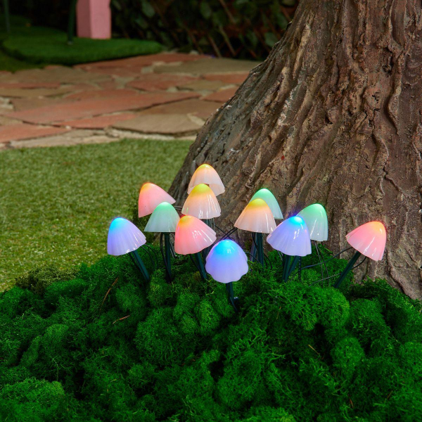 Светильник на солнечных батареях Uniel USL-S-830/PM020 Multicolor Mushrooms Set12 UL-00011676 Светильник на солнечных батареях Uniel USL-S-830/PM020 Multicolor Mushrooms Set12 UL-00011676