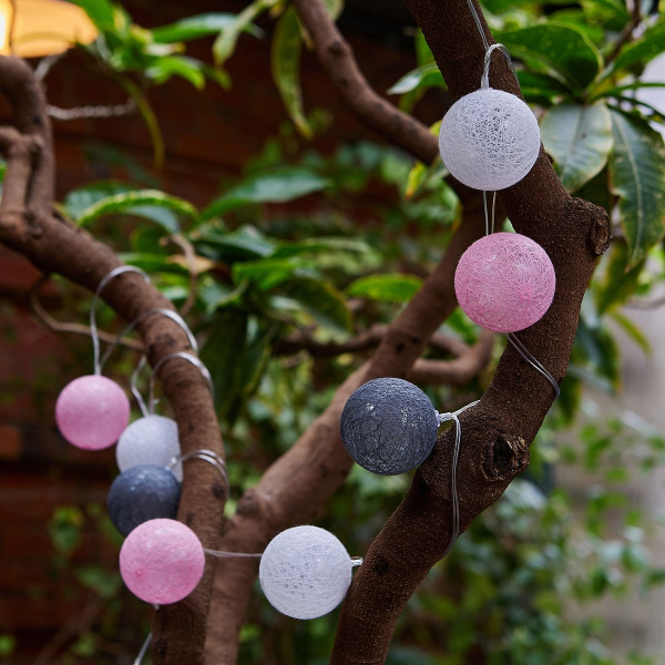 Гирлянда на солнечных батареях Uniel USL-S-230/PM1800 Cotton Balls-1 UL-00011593