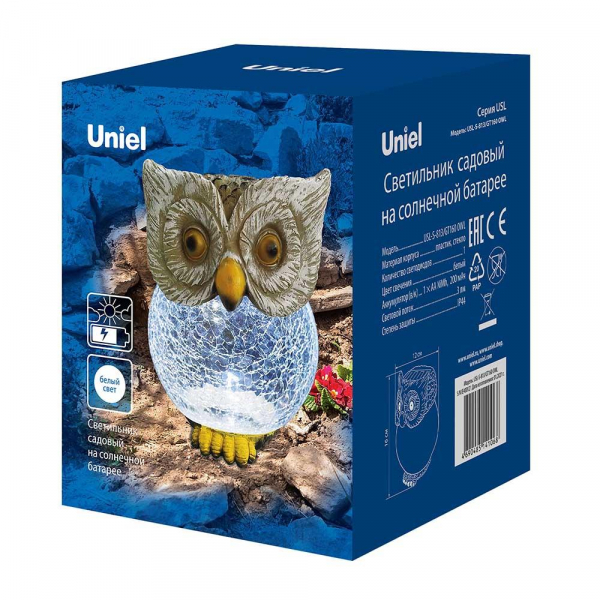 Светильник на солнечных батареях Uniel Special USL-S-813/GT160 OWL UL-00007867 Светильник на солнечных батареях Uniel Special USL-S-813/GT160 OWL UL-00007867