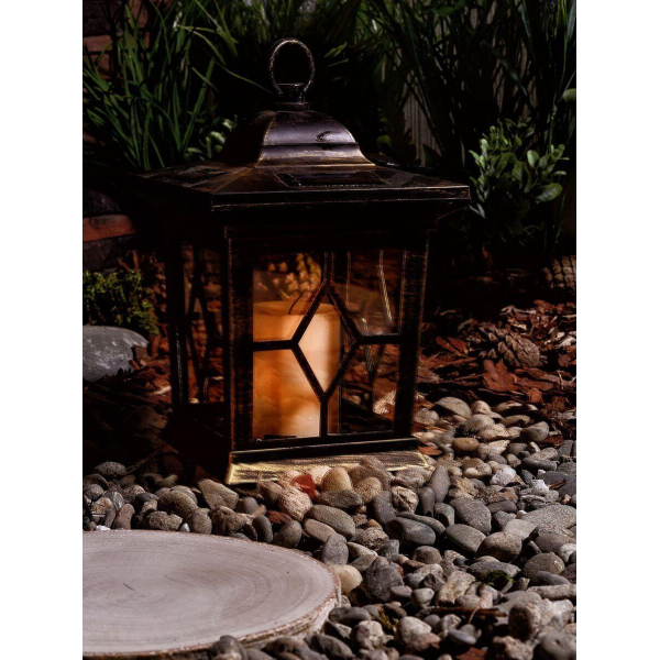 Подвесной светильник на солнечных батареях Uniel USL-S-180/PT220 Bronze lantern 10227