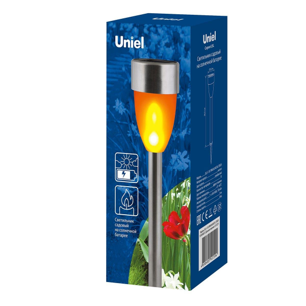 Светильник на солнечных батареях Uniel Special USL-S-187/MM360 Metal Torch UL-00007926 Светильник на солнечных батареях Uniel Special USL-S-187/MM360 Metal Torch UL-00007926