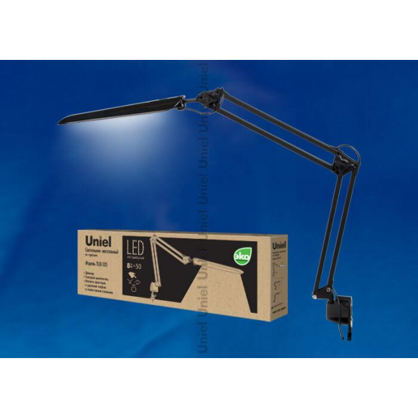 Настольная лампа Uniel TLD-524 Black/LED/500Lm/4500K/Dimmer 10608 Настольная лампа Uniel TLD-524 Black/LED/500Lm/4500K/Dimmer 10608