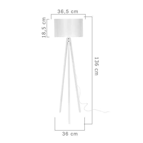 Торшер Toplight Sarah TL1618S-01WH Торшер Toplight Sarah TL1618S-01WH