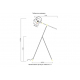 Торшер Crystal Lux KRUS PT1.1 BLACK