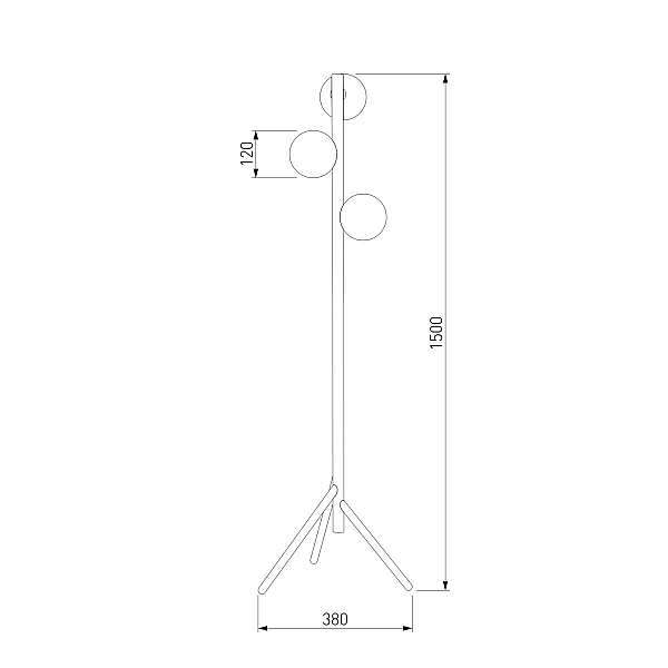 Торшер TK Lighting 5809 Estera Wood