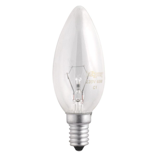 Лампа накаливания Jazzway E14 40W 2700K прозрачная 3320539 Лампа накаливания Jazzway E14 40W 2700K прозрачная 3320539
