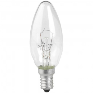 Лампа накаливания ЭРА E14 60W 2700K прозрачная ДС 60-230-Е14 (гофра) Б0039126