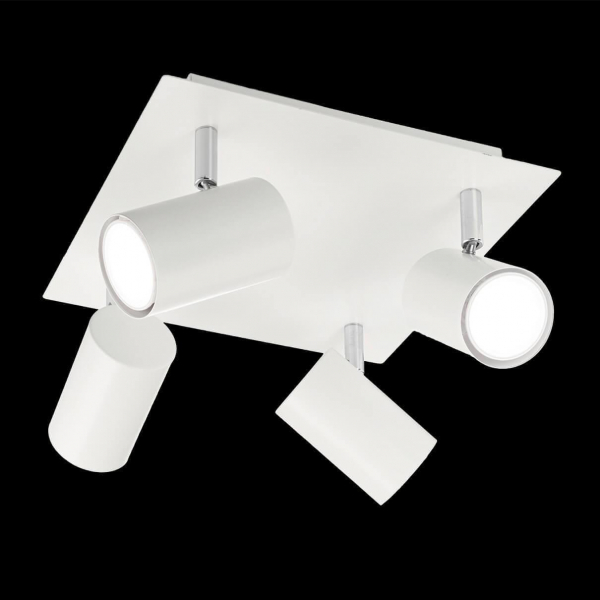 Спот Ideal Lux Spot PL4 Bianco 156774 Спот Ideal Lux Spot PL4 Bianco 156774
