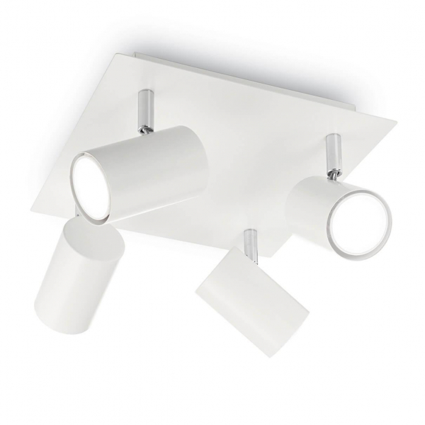 Спот Ideal Lux Spot PL4 Bianco 156774 Спот Ideal Lux Spot PL4 Bianco 156774